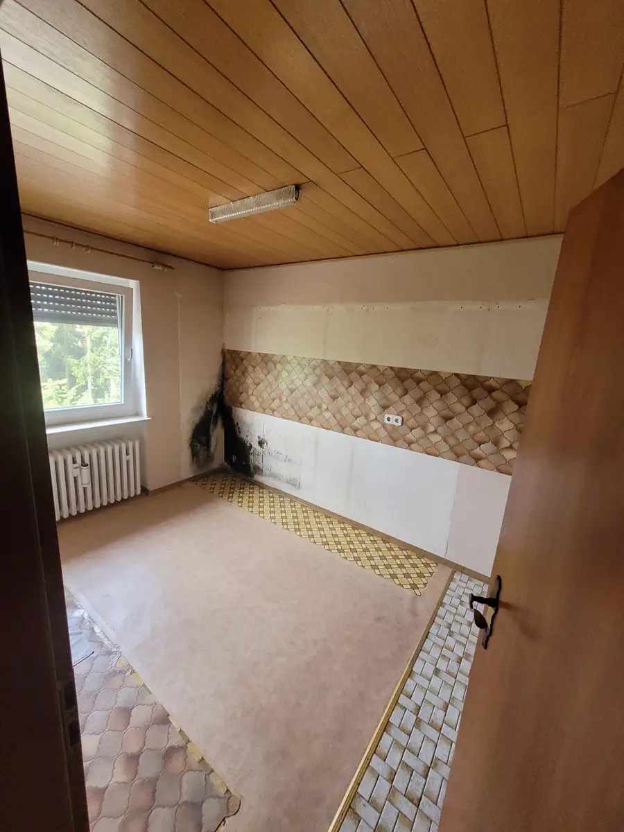Küche in Würzburg nach der Entrümpelung
